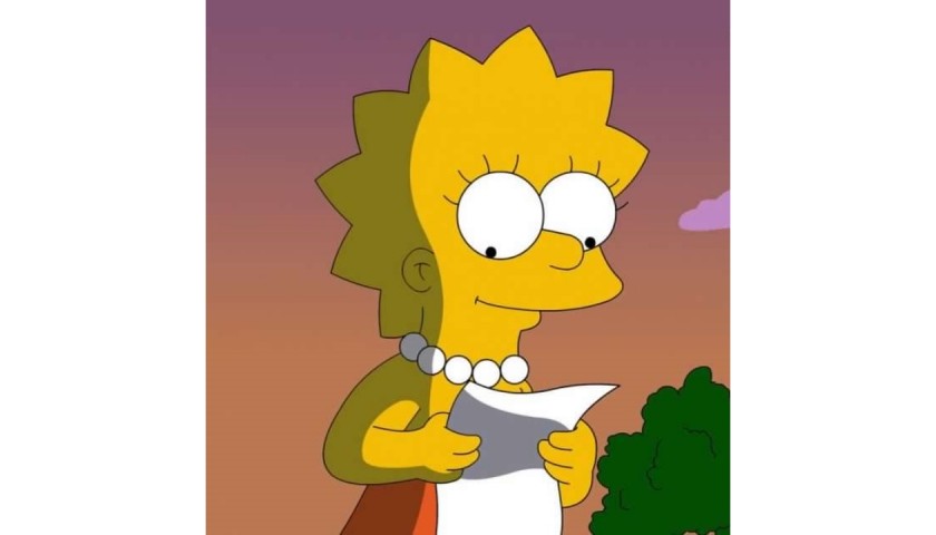 The Simpsons - Disegno originale di Lisa Simpson