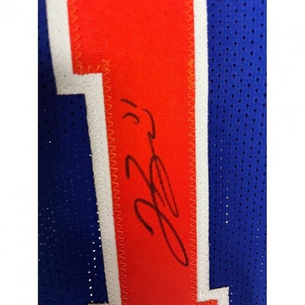 Jalen Brunson New York Knicks Autographed Nike Blue Icon Swingman Jersey