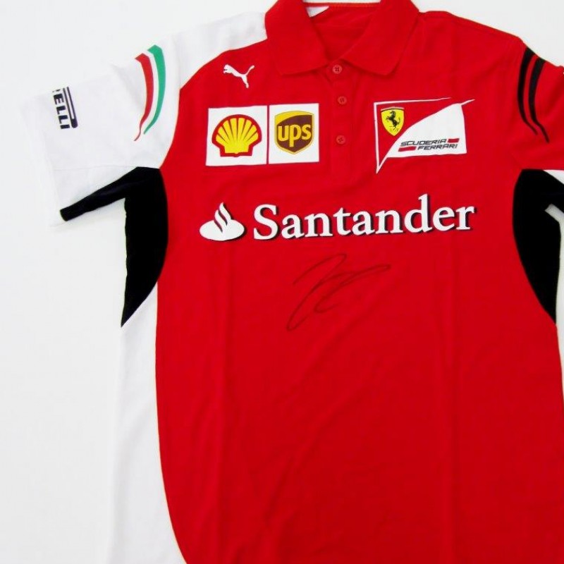 Ferrari polo signed by Raikkonen