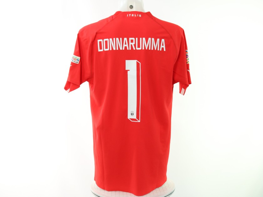 Donnarumma's Match-Issued Shirt Italy vs England 2022