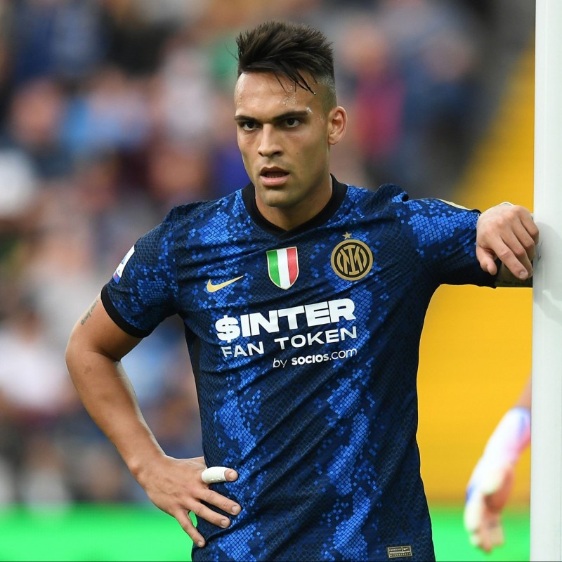Lautaro's Match Shirt, Inter-Udinese 2021 - Special Numbering
