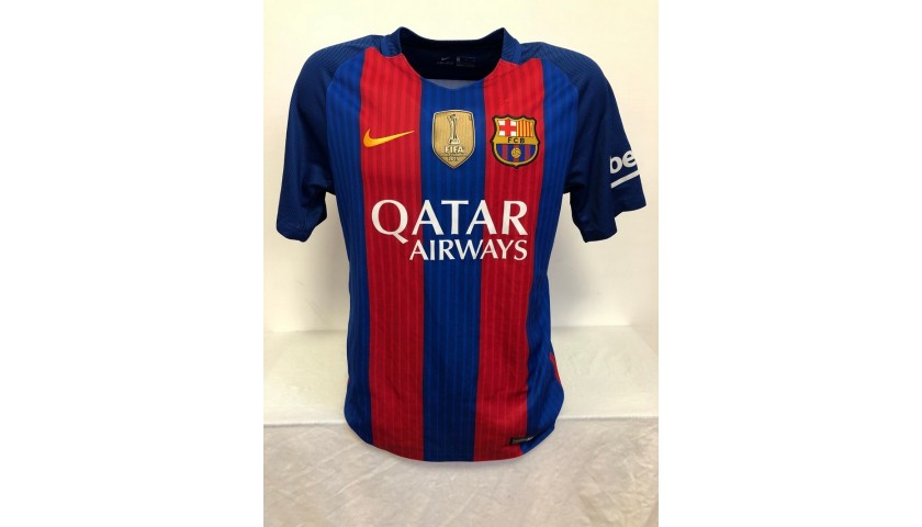 FC Barcelona Shirt with Personal Dedication from Neymar - CharityStars