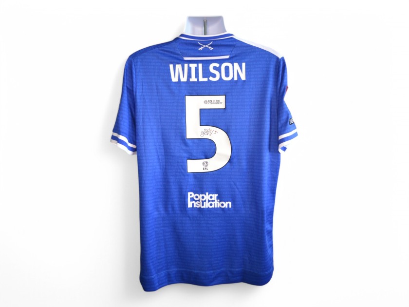 Wilson's Bristol Rovers Emirates FA Cup Signed Match Worn Shirt, vs Barnsley 