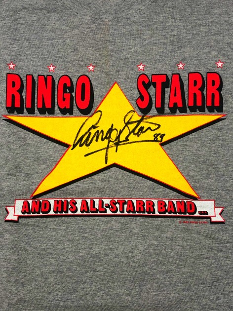 Felpa firmata Ringo Starr The Beatles Japan Tour 1989