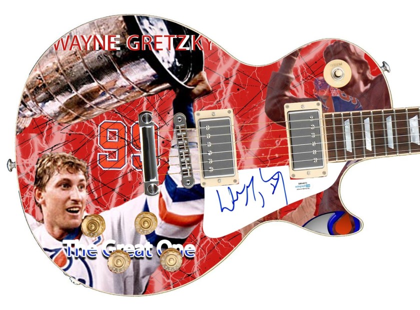 Wayne Gretzky Signed Custom Graphics Guitar