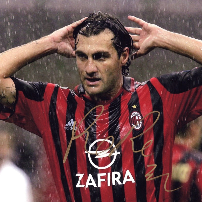 Photograph signed by Christian Vieri