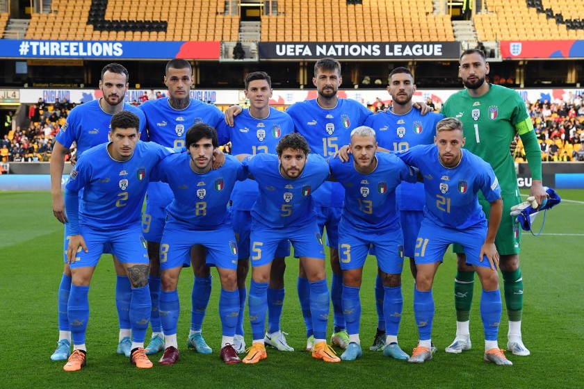 Zaniolo's Match-Issued Shirt, England-Italy 2022