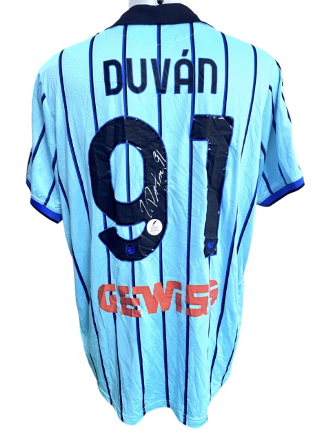 Duván Zapata's Atalanta Signed Official Shirt, 2022/23