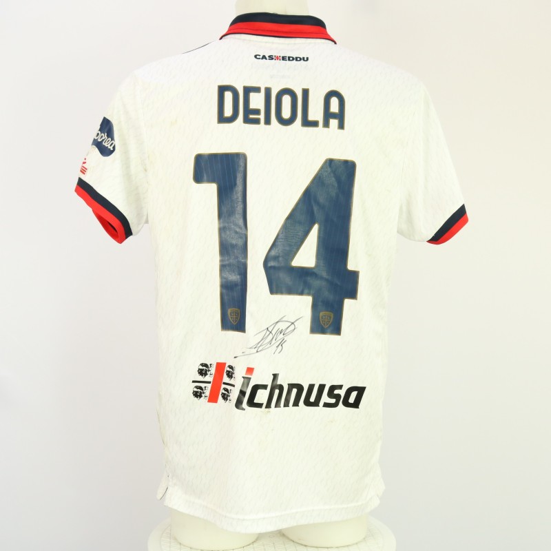Maglia Deiola unwashed Genoa vs Cagliari 2024 - Autografata