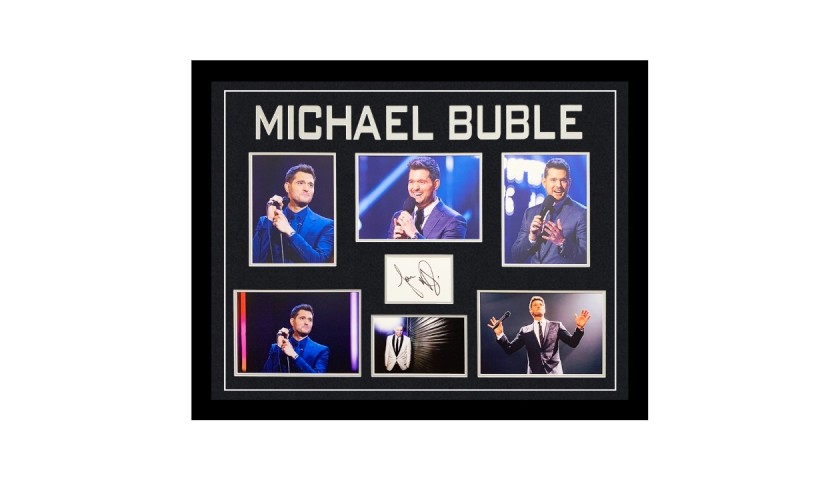 Michael Buble's Signed and Framed Display