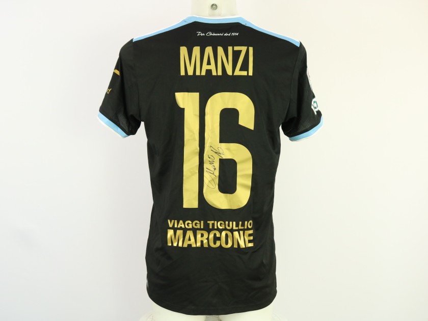 Manzi's Unwashed Signed Shirt, Rimini vs Virtus Entella 2024