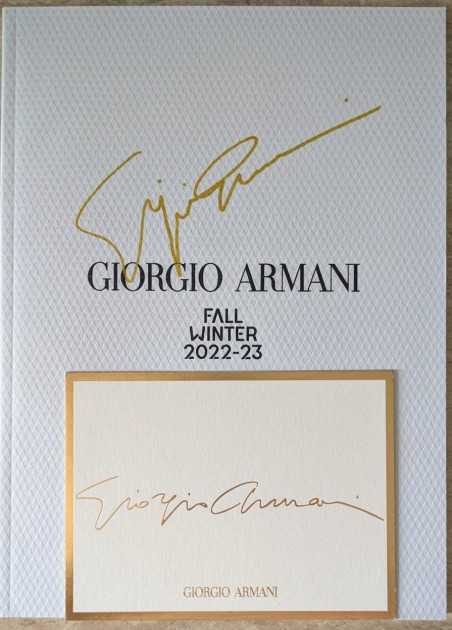 Catalogo Sfilata Giorgio Armani  - Autografato