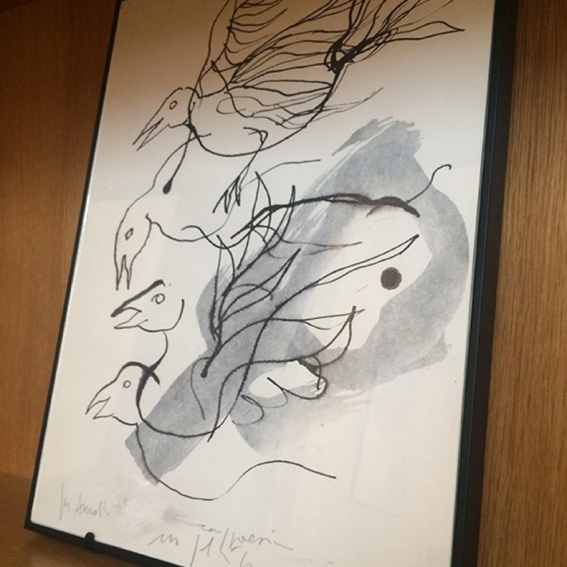 Drawing by Mimmo Paladino 