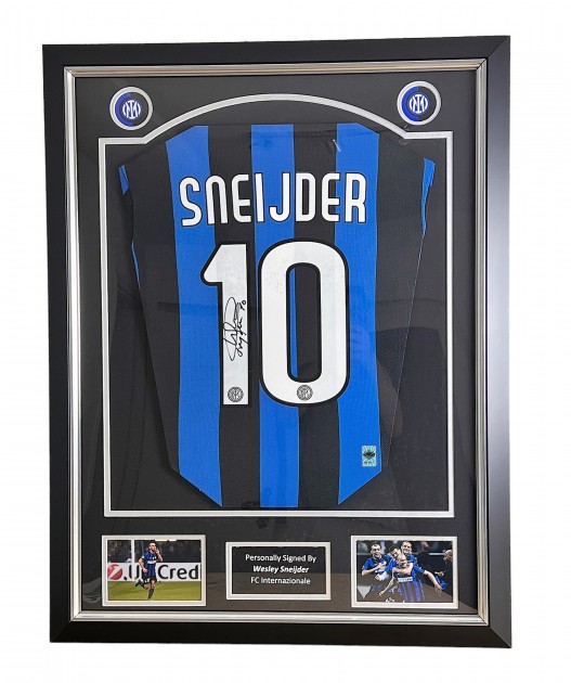 Wesley Sneijder's Inter Milan Signed and Framed Shirt