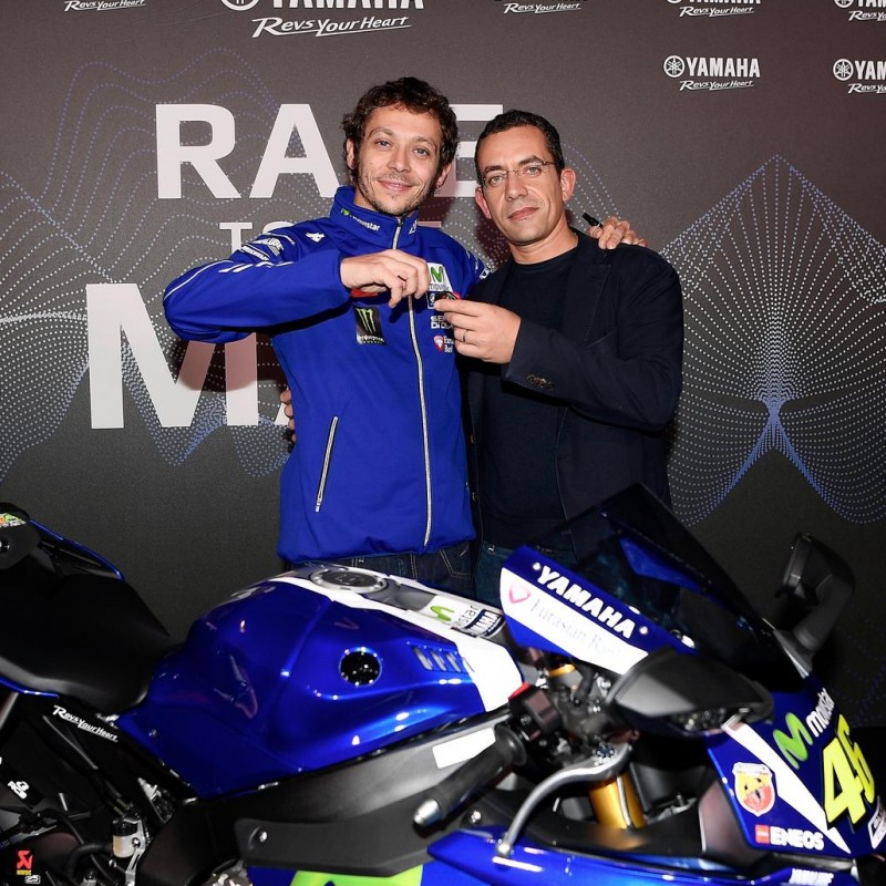 Taking home Valentino Rossi's Yamaha motorbike