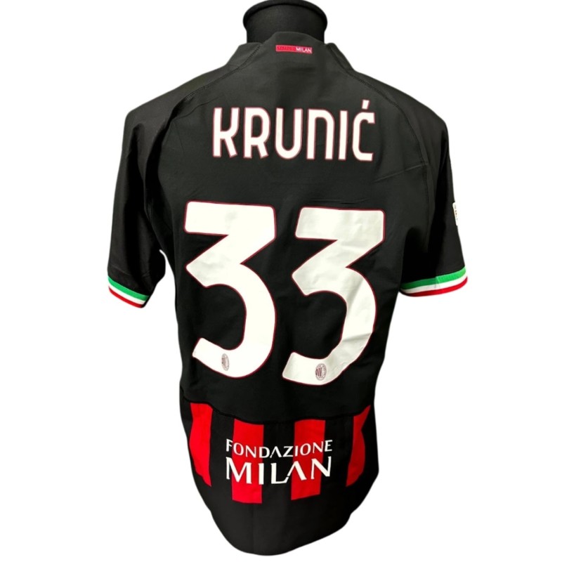 Maglia Indossata Krunic Milan vs Chelsea, UCL 2022 - Special Patch Momento Market