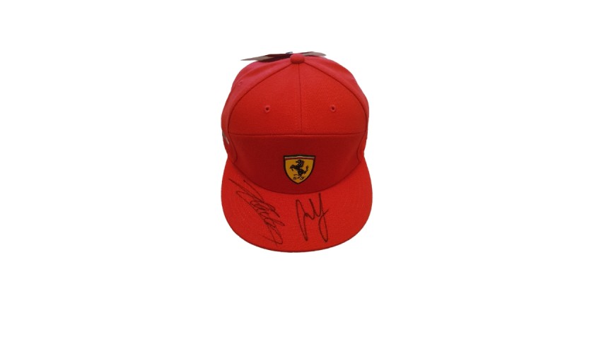 Official Scuderia Ferrari Cap - Signed by Charles Leclerc and Carlos Sainz