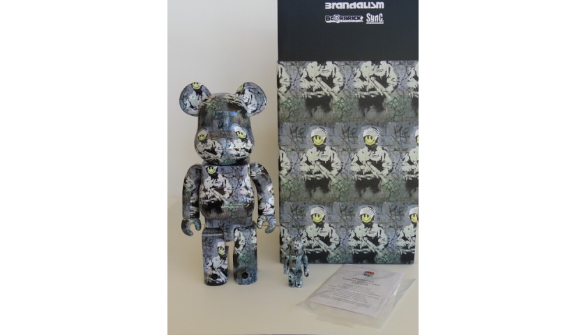 Bearbrick Riot Cop Set - Brandalism x Banksy - CharityStars