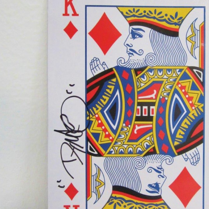 Card signed by Dynamo the magician