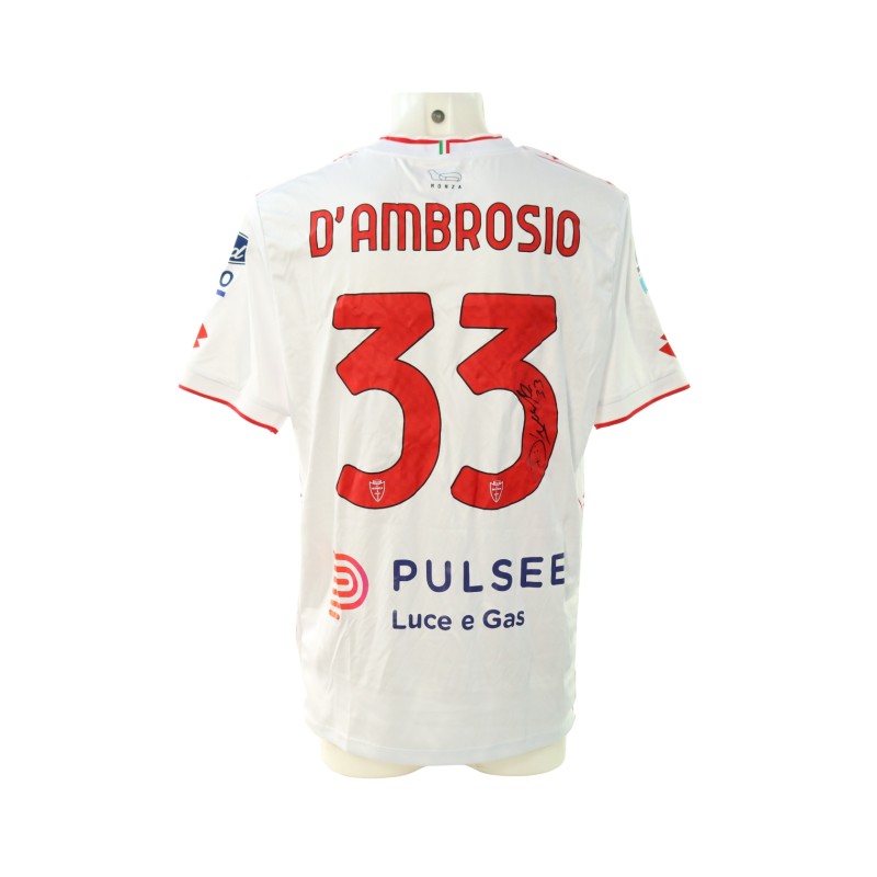 D'Ambrosio's Signed Unwashed Shirt, Parma vs Monza 2024