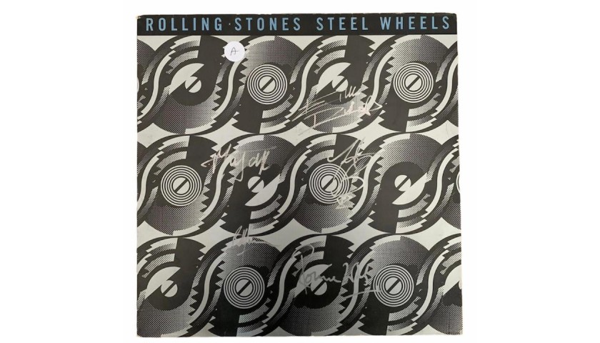 The Rolling Stones Signed Steel Wheels Vinyl LP