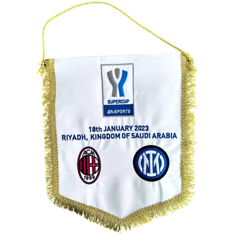 Gagliardetto Gara Milan vs Inter, Supercoppa Italiana 2023