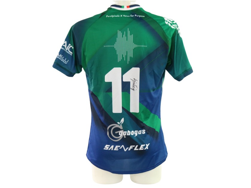 Maglia Giudici "Voice for Purpose" unwashed Feralpisalò vs Lumezzane, 2025 - Autografata