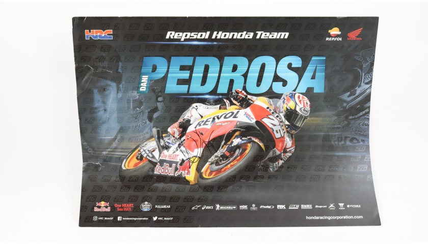Repsol Honda Team Poster Signed by Daniel Pedrosa