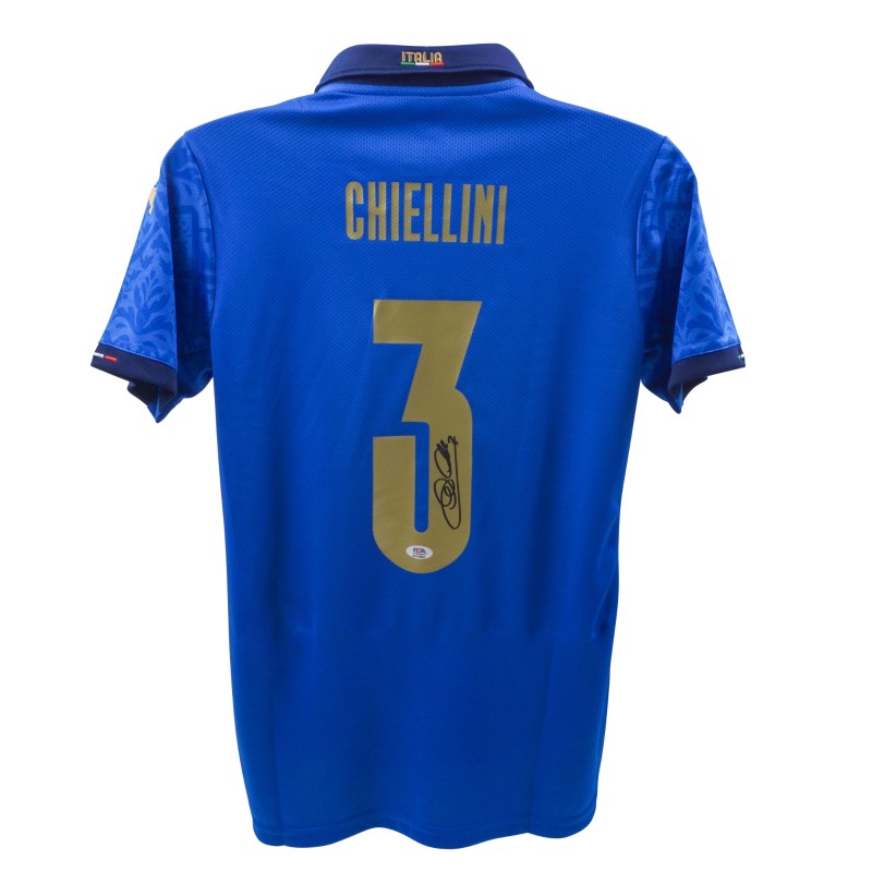 Replica della maglia dell'Italia firmata da Giorgio Chiellini