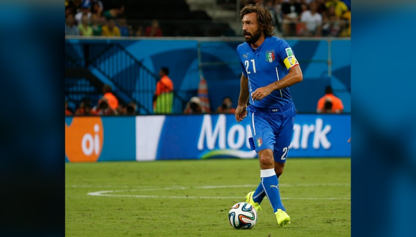 Pirlo's Italy Match-Issue/Worn Shirt, World Cup 2014