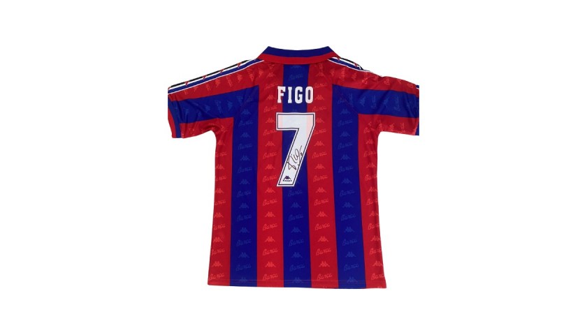 Figo's Barcelona 1995 Signed Shirt