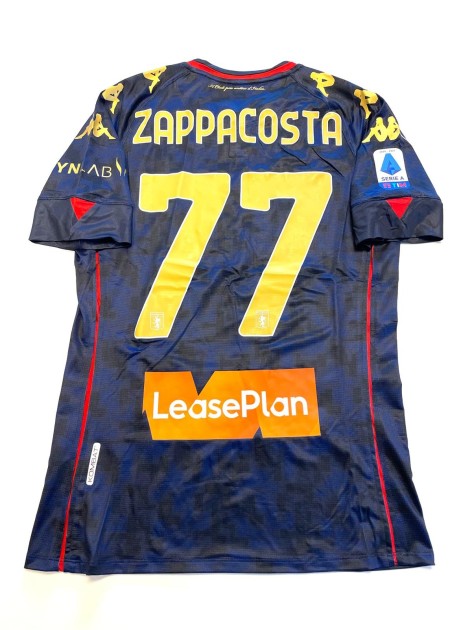 Zappacosta's Genoa Match-Issued Shirt, 2020/21