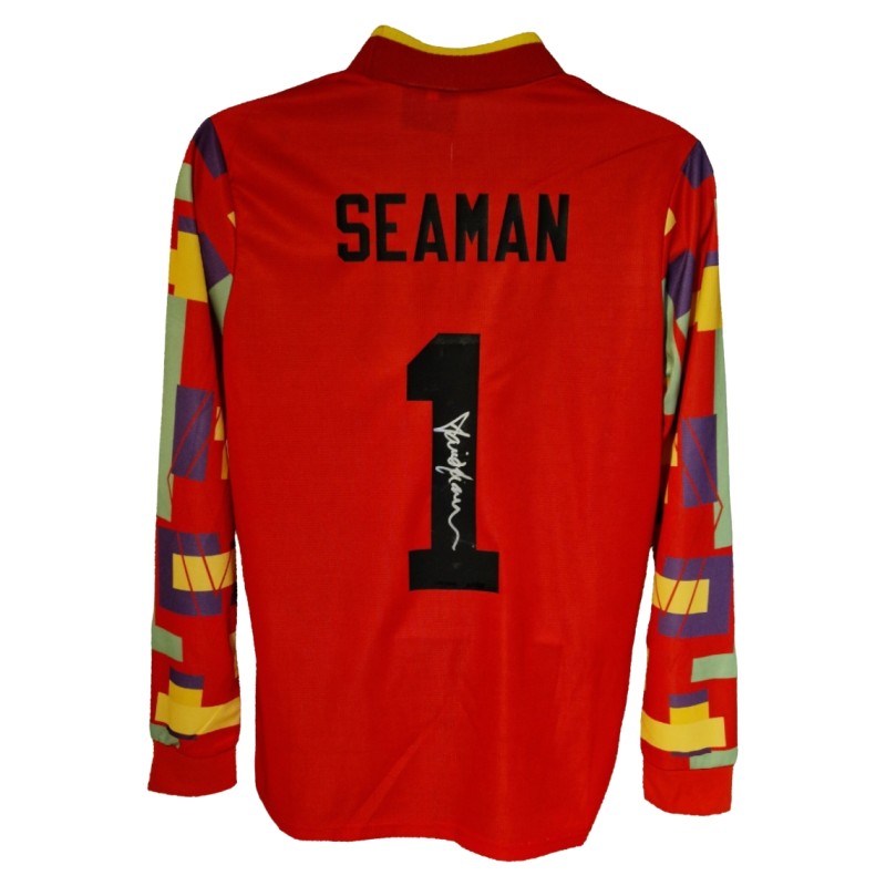 David Seaman Signed England 1996 Football Shirt