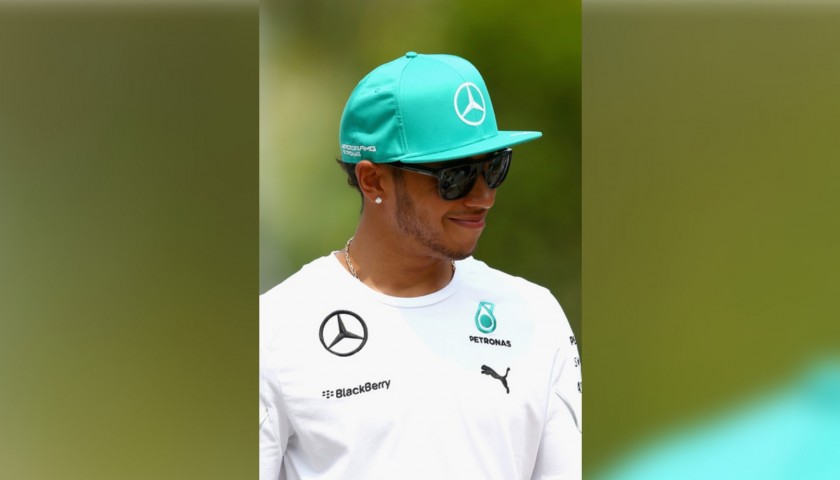 Hamilton's Official Signed Cap, Malaysia 2014 