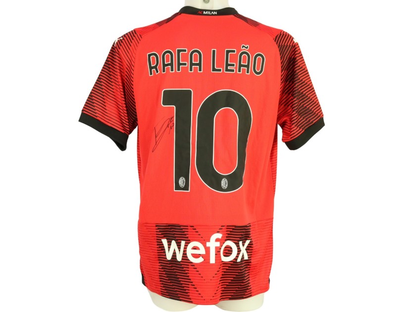 Maglia ufficiale Rafa Leao Milan, 2023/24 - Autografata