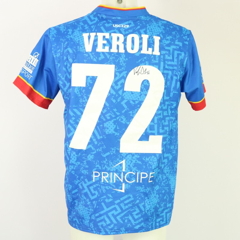 Veroli's Signed Unwashed Shirt, Cremonese vs Catanzaro 2024 Playoff Semi-Final
