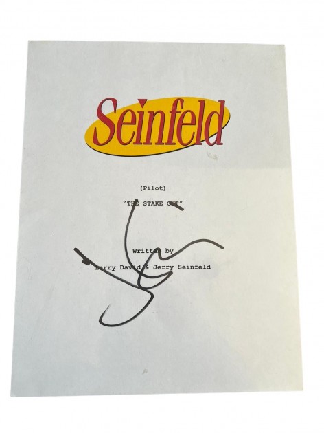 Jerry Seinfeld Signed Pilot Script Cover Page