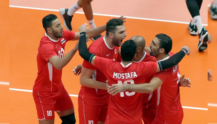 Official FIVB Volleyball Signed by the Egyptian National Volleyball Team