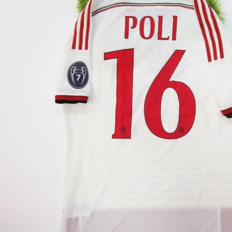 Milan Poli match issued/worn shirt, friendly summer match 2014