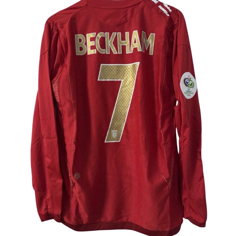Beckham's Match-Issued Shirt, Sweden vs England FIFA World Cup 2006