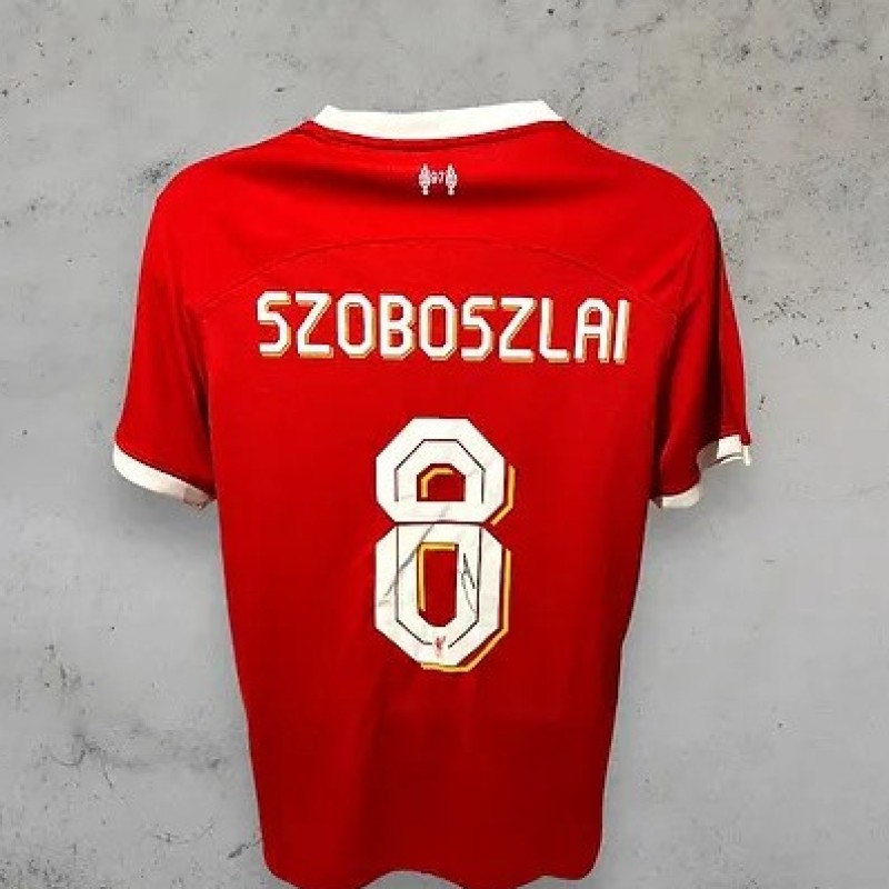 Dominik Szoboszlai's Liverpool 2023/24 Signed and Framed Shirt