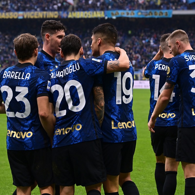 Lautaro's Match-Issued Shirt, Inter-Udinese 2021 - Special Numbering