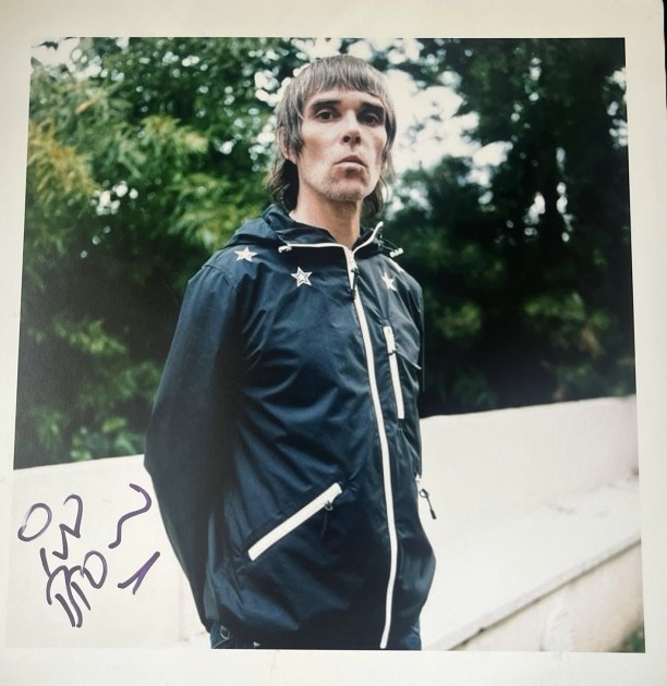Ian Brown of The Stone Roses Signed Picture