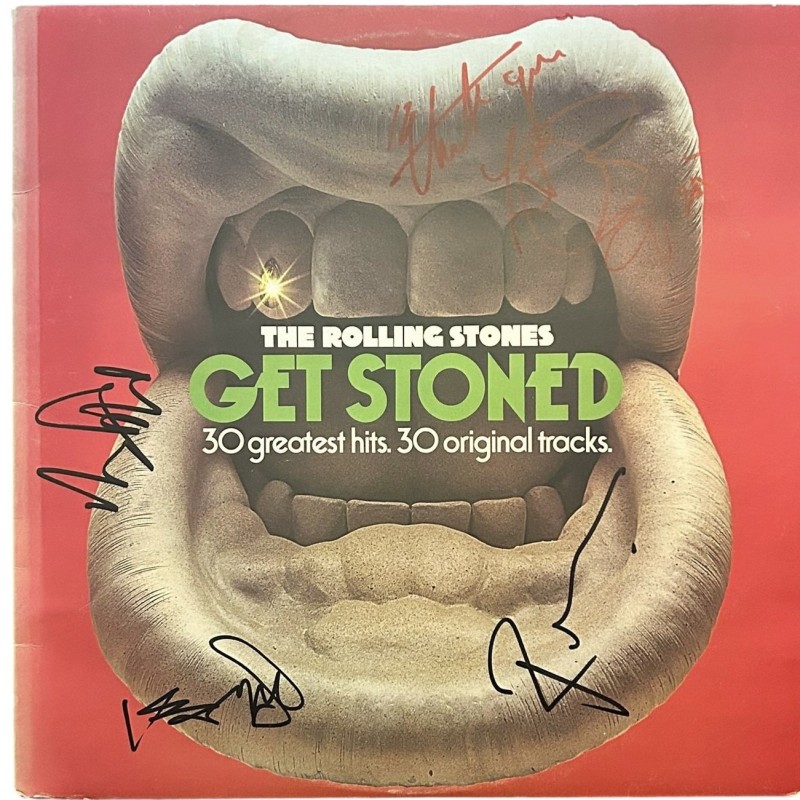 LP in vinile firmato Get Stoned dei Rolling Stones