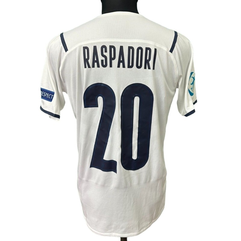 Raspadori's Italy Under-21 Issued Shirt, 2021