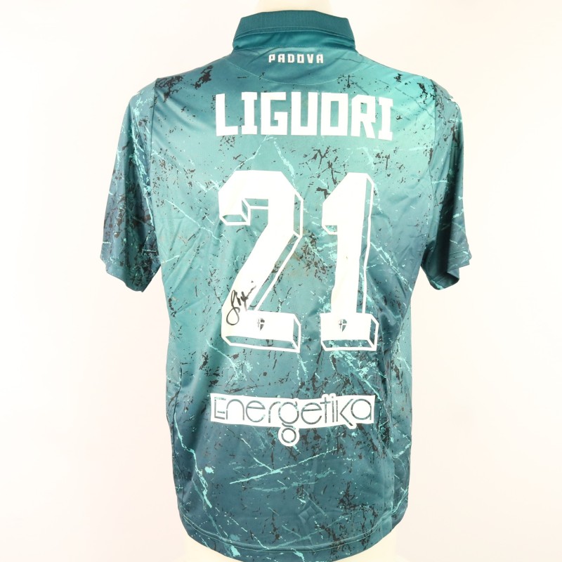 Liguori's unwashed Signed Shirt, Triestina vs Padova 2023