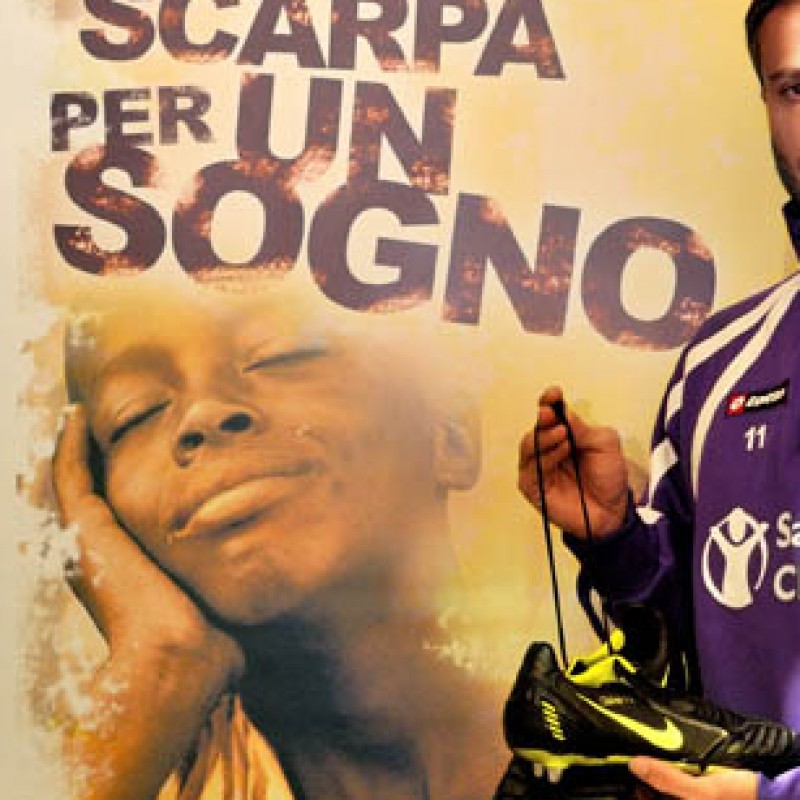 Gilardino Fiorentina worn boots,  Serie A 2011/2011