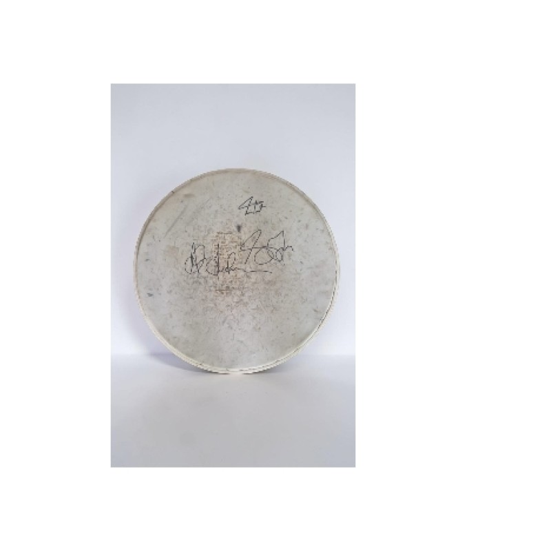 Pelle per batteria autografata da Rush
