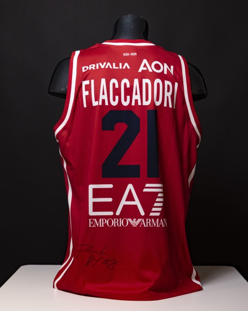 Diego Flaccadori's Signed Issued Jersey, Olimpia Milano vs Guerri Napoli 2026