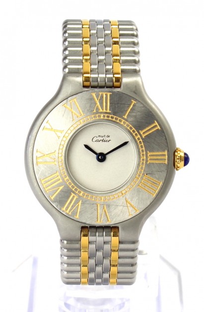 Must de Cartier 21 Gold Plated Watch 